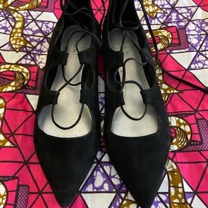 Tahari Black Flats